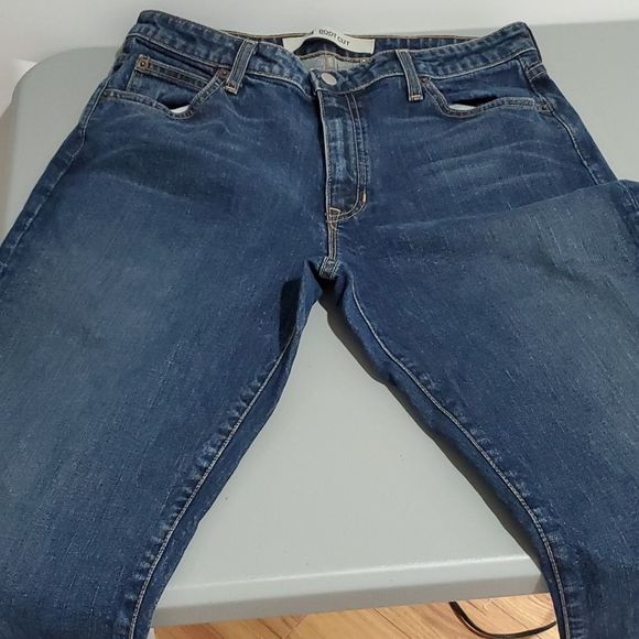 GAP dark wash 32x31 stretch size 14 boot cut jeans - Picture 5 of 8